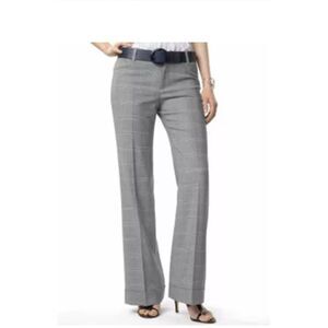 Banana Republic Womens‎ Ryan Wool Blend Flat Front Cuff Wide Leg Trousers SZ 8